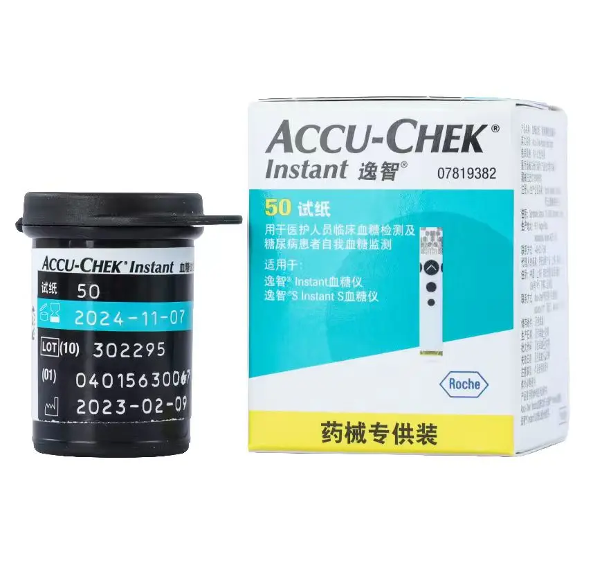 Accu Chek Instant S Измеритель уровня глюкозы в крови тестовые полоски фанци набор для
