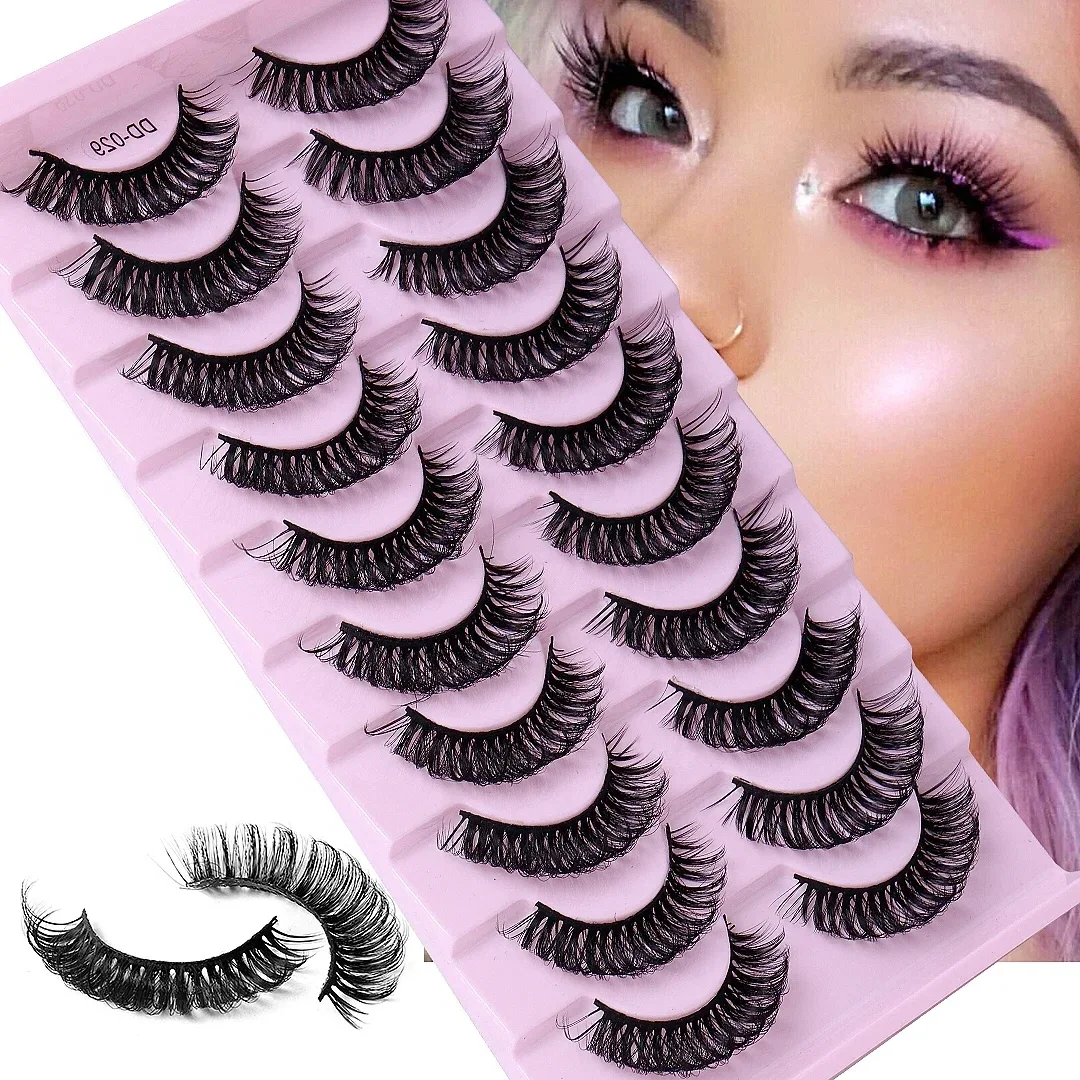 Ресницы Накладные многоразовые из меха норки 8-23 мм 10 пар