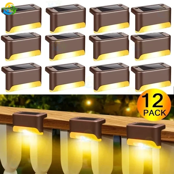 

1-12PCS Solar Lamp Outdoor LED Lights IP65 Waterproof for Garden Decoration Balcony yard Street Wall Decor Lamps Gardening Light