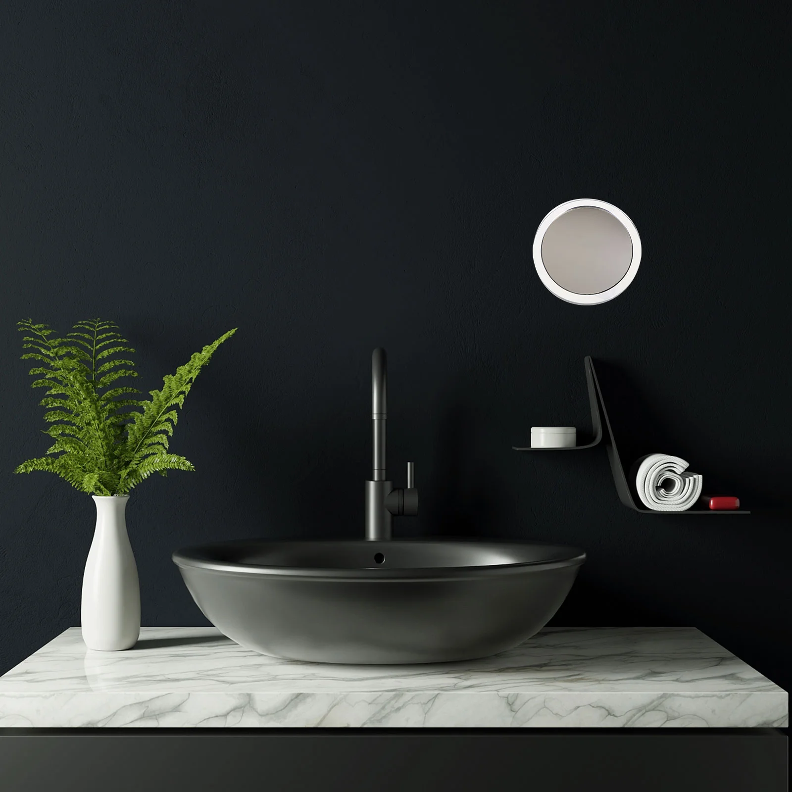 Зеркало на присоске для макияжа настенный туалетный столик ручная