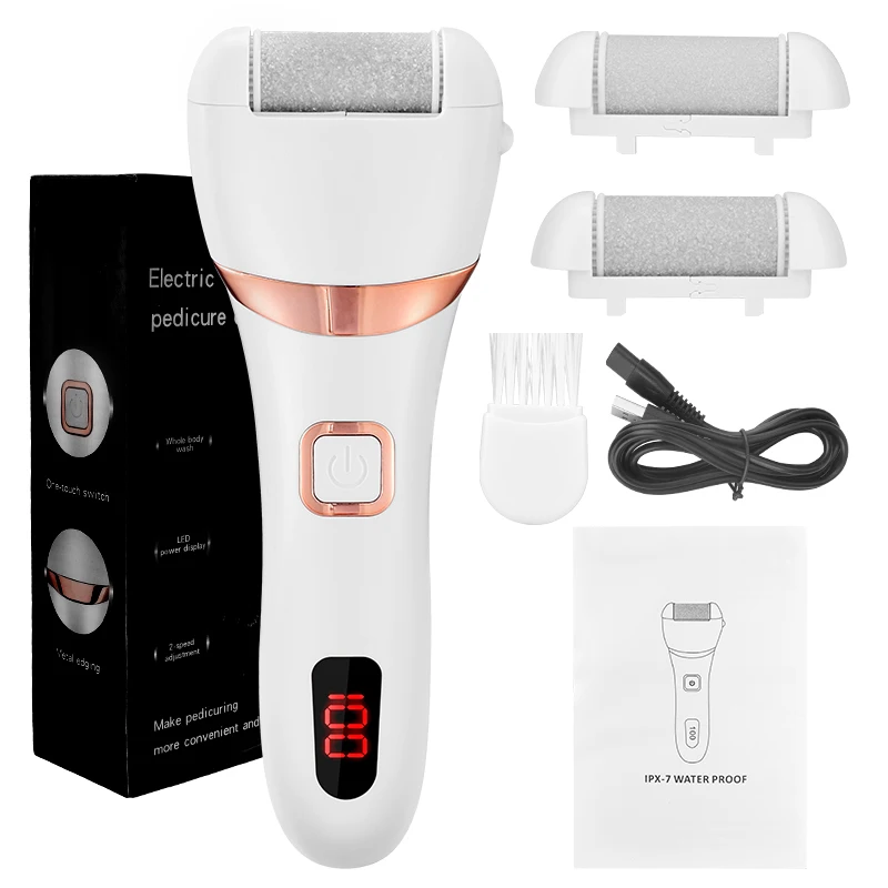 

USB Rechargeable Electric Callus Remover Pedicure Tools Waterproof Foot Care Tool Foot File Hard Skin Remover Dropshipping