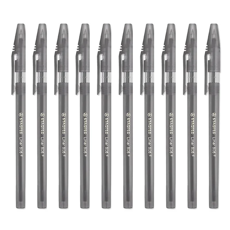 Stabilo 808F ультрагладкие масляные ручки 0,38 мм, набор из 6/10 штук ручки шариковые синие 12 штук matte 0 5 мм schiller