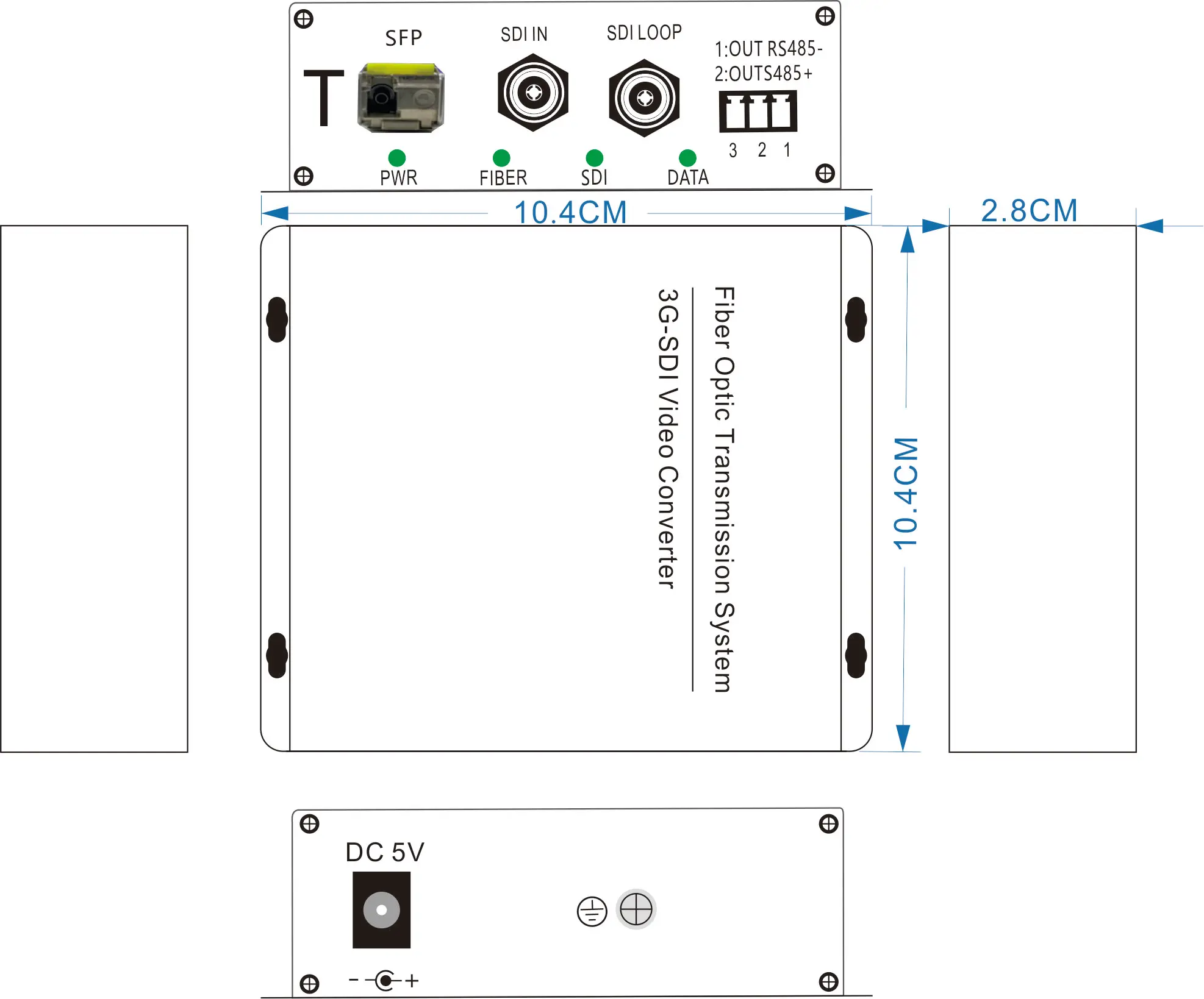 HO-LINK SDI Video Optical Fiber Converter