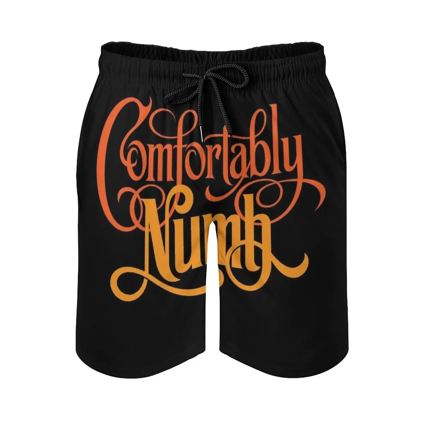 

Comfortably Numb Print Swim Beach Board Shorts Swimsuit Loose Men'S Trunks Breathable Music Roll Beach Shorts