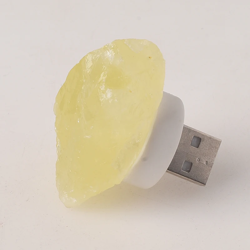 

USB лампа из розового кварца и аметиста