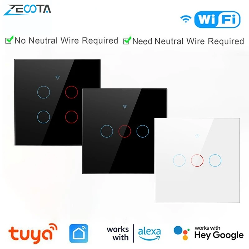 

Умный выключатель Zeoota с поддержкой Wi-Fi и сенсорным управлением