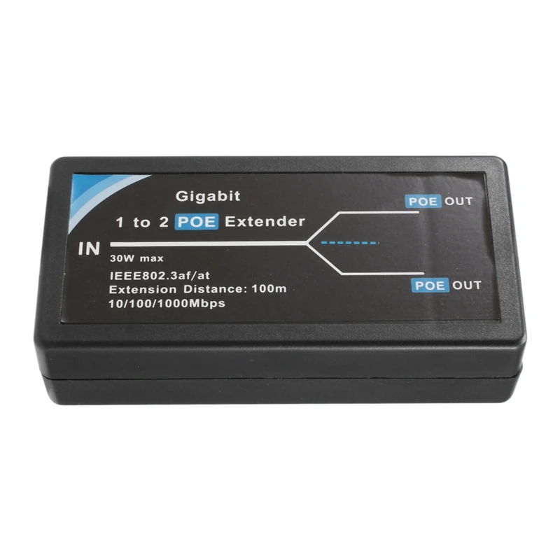 

1 Piece 2 Port POE Extender 10/100/1000Mbps Gigabit POE Extender POE Extender With IEEE 802.3Af Standard Input / Output
