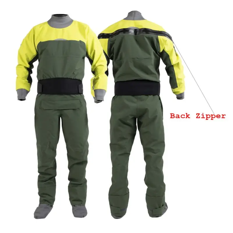 Сухой костюм с латексным вырезом водонепроницаемый сохраняющий тепло сухой для