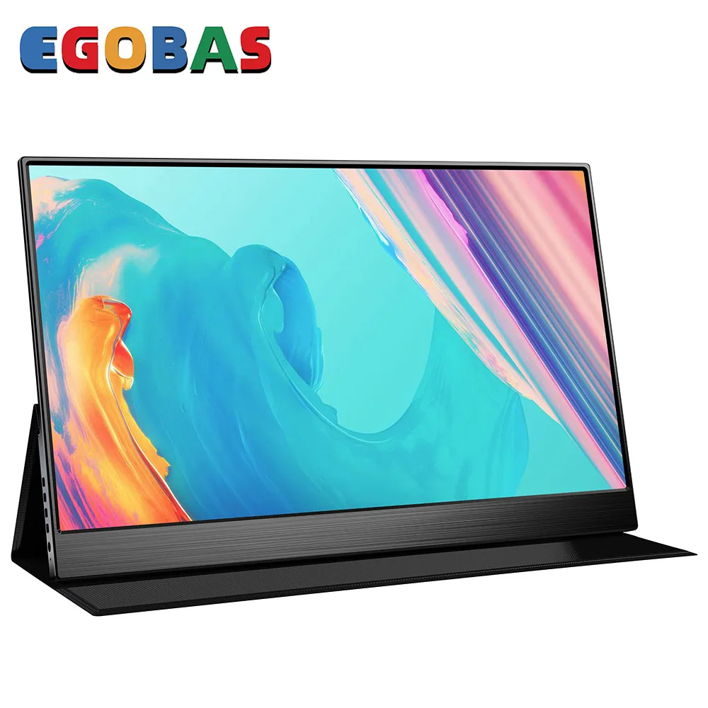 Портативный игровой монитор EGOBAS ультратонкий 15,6-дюймовый FHD USBC HDMI-совместимый для Samsung Huawei смартфон переключатель ноутбука XBOX PS5