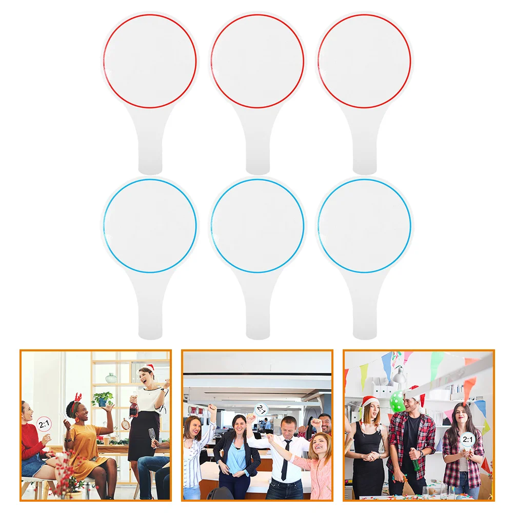 6 шт. табло для оценок ручная доска мини-доски студентов портативное пустое