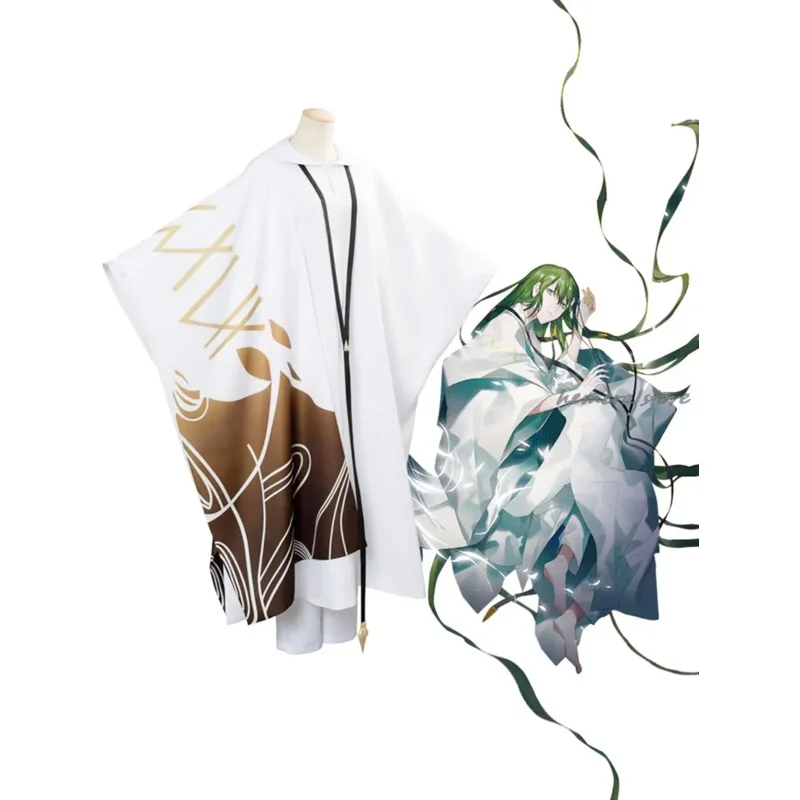 Fate/strange Fake Enkidu Косплей Костюм Плащ Парик Цепи Небеса Ожерелье Кольцо Накладной