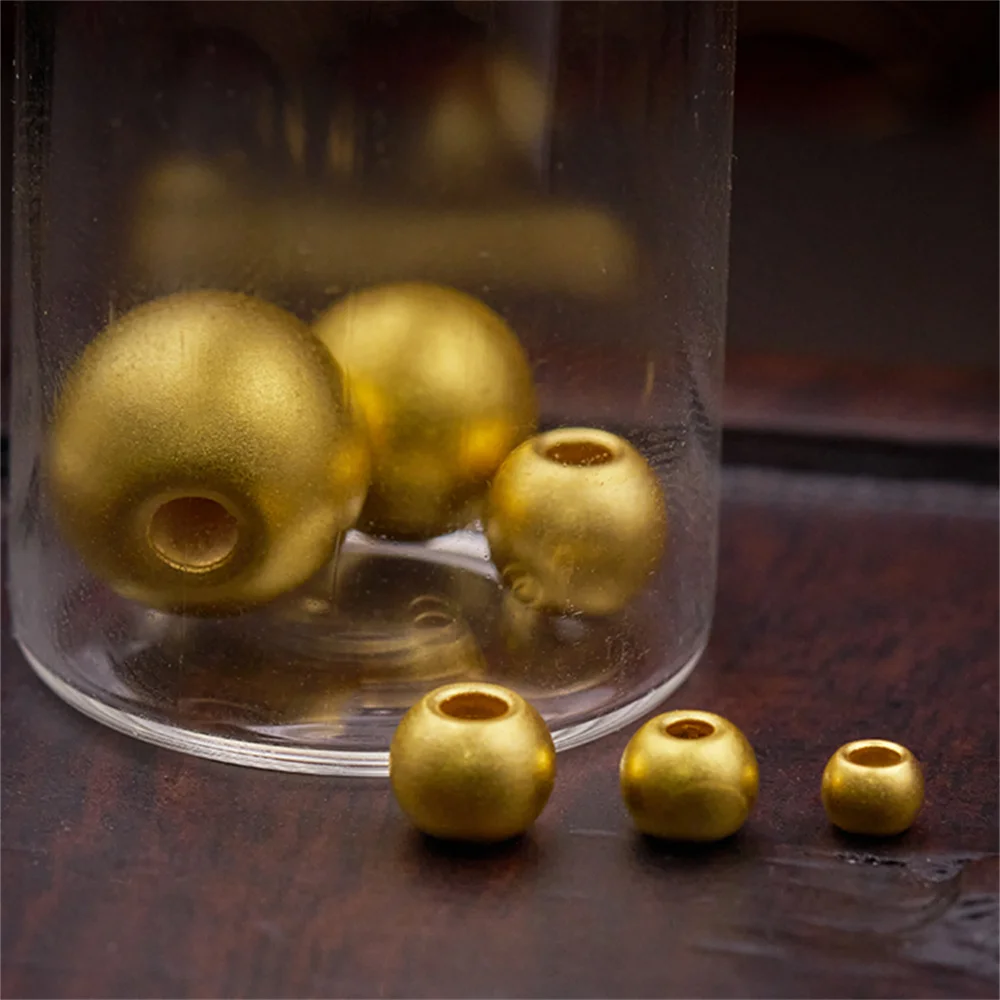 

1pcs Pure 999 24K Yellow Gold 3D Men Women Lucky Transfer Loose Beads Pendant