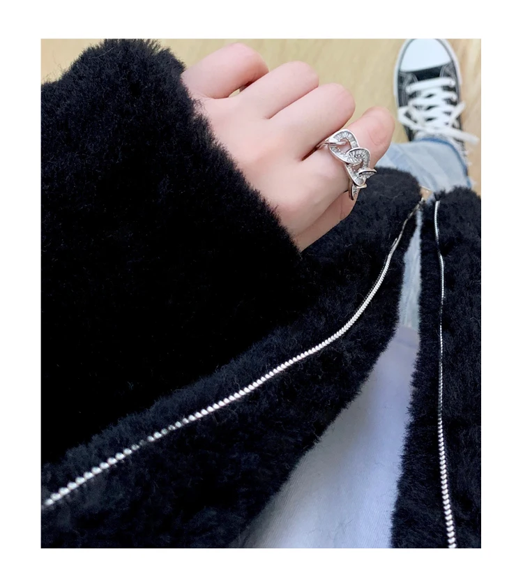 2022 New Winter Clothes Women Jacket Luxury Hooded Solid Real Fur Coat Wool Office Lady Zipper Thick Warm Parkas Female Tops