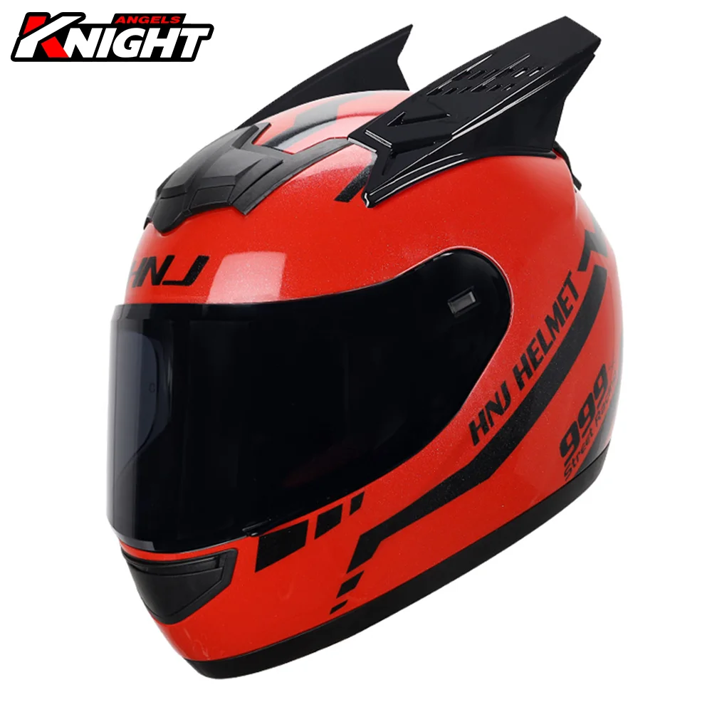 

Women Motorcycle Helmet Casco Moto Rider Off-road Helmet Cat Ear ECE Certification Motocross Full Face Helmet Men Four Seasons