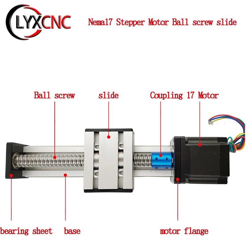 1204 шариковый винт линейная скользящая направляющая для длинного сценического