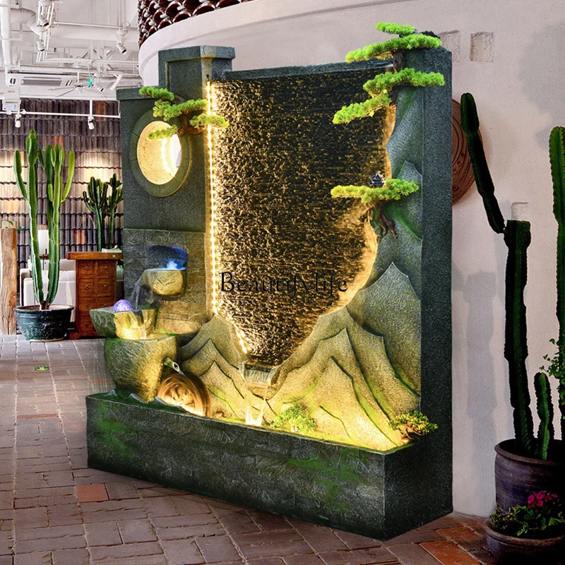 Рокарий занавеска для воды настенный фонтан в гостиной вход экран ландшафтный