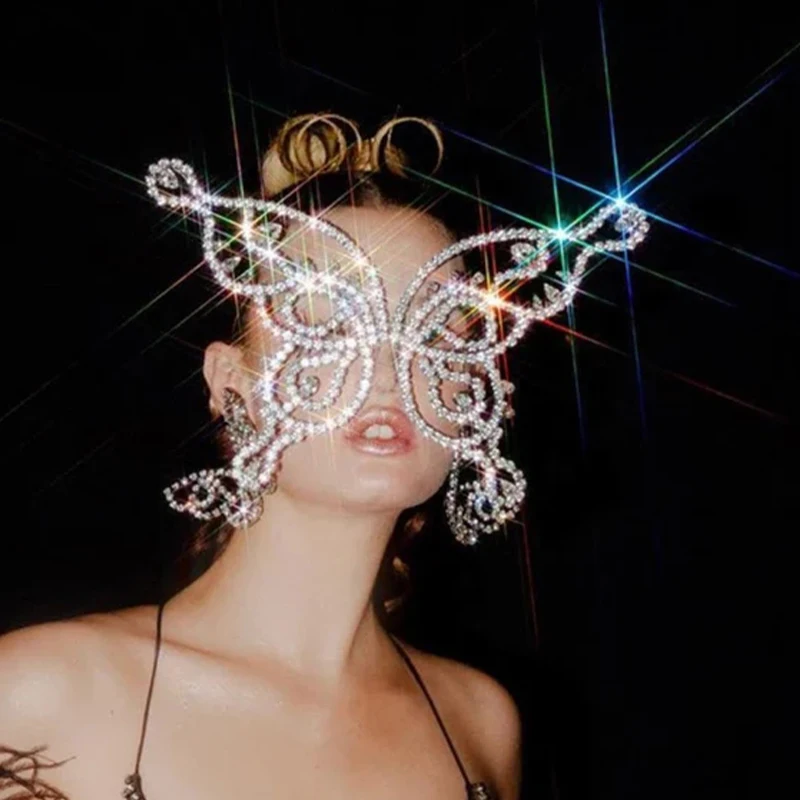 

Женские вечерние маски с бабочками StoneFans, роскошные дизайнерские блестящие костюмы для Хэллоуина, модный подарок