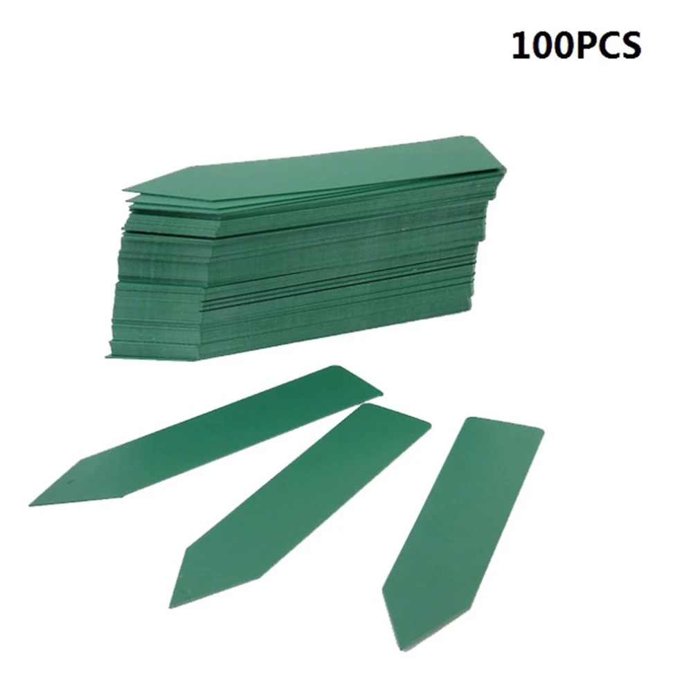 

100pcs Gardening Labels White/Pink/Yellow/Green/ Blue Horticultural Plant Label Insertion Card Plant Label