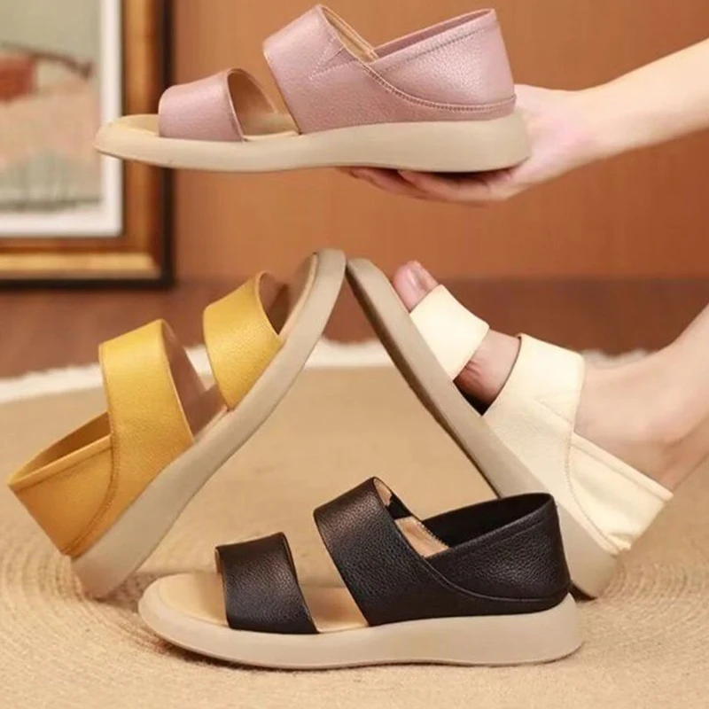 Lightweight Women's Sandals Soft Women Sandals Outdoor Dual-use Female Casual Shoes Anti-slip Slippers Comfortable Flat Shoes