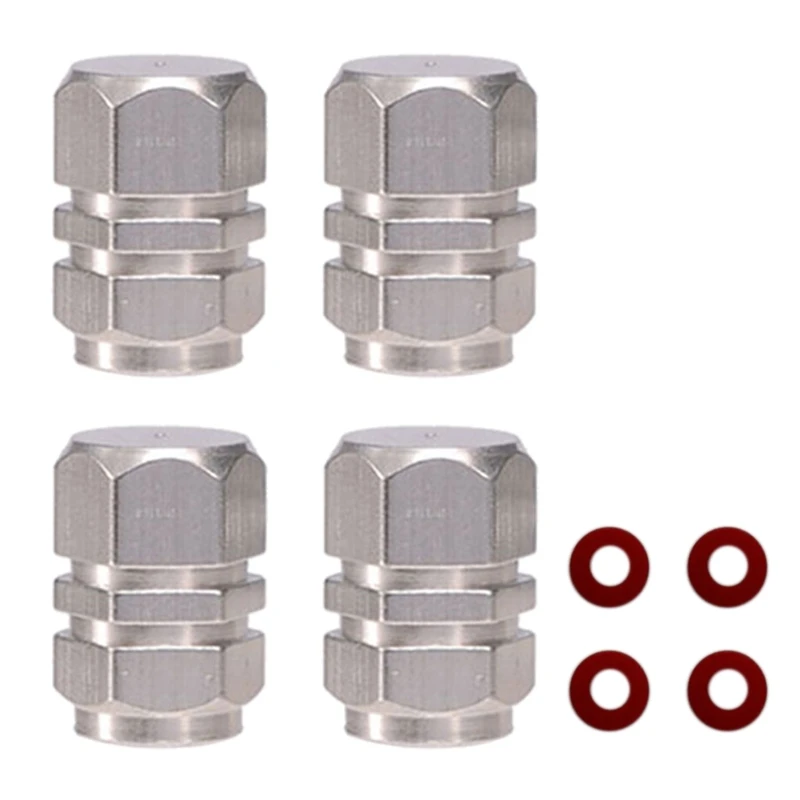 

4Pcs Wearproof Aluminum Alloy for Car Tire Air for VALVE Decorative Metal Co
