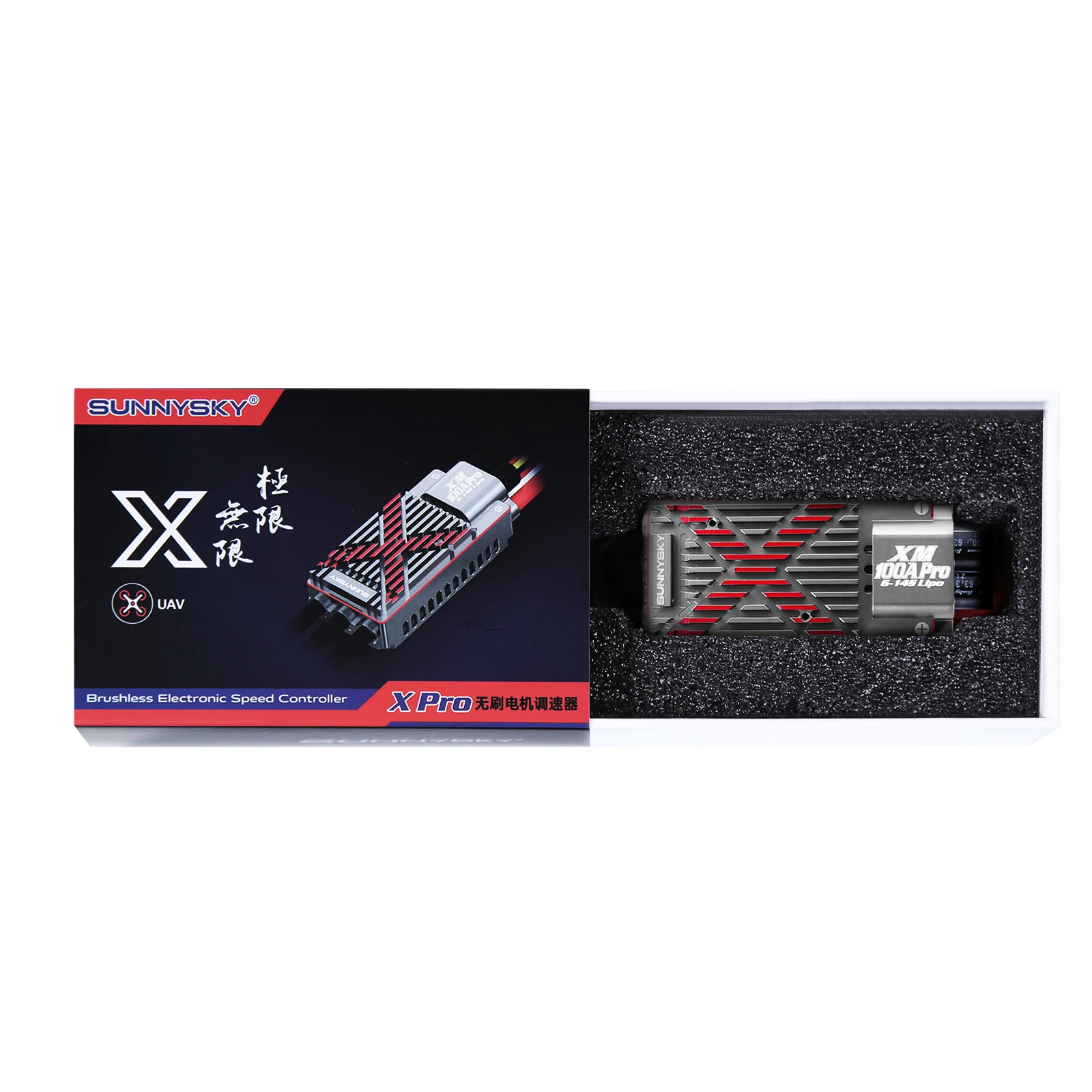 Фото Полетный контроллер VoidFly SUNNYSKY XM100A PRO ESC OPTO для мультироторных дронов/БПЛА и самолетов с фиксированным крылом, высокая стабильность, 32-битный процессор №2