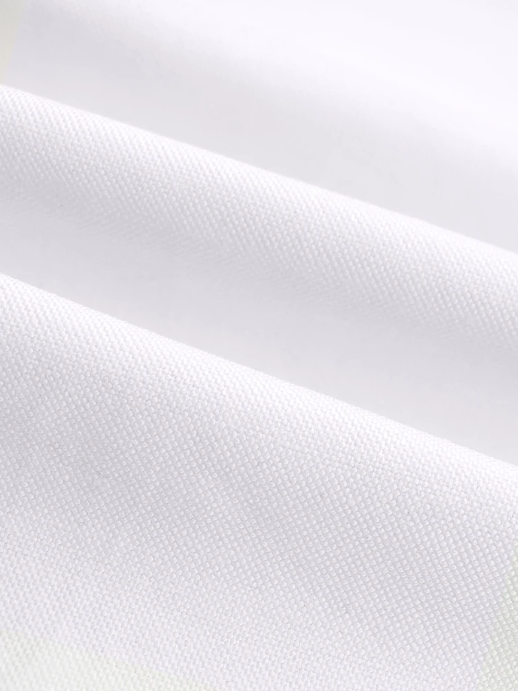 TB THOM Men's Shirt White Fashion Top Brand Striped Closure Casual Oxford Fine Cotton Short Sleeve High Quality Summer Shirts