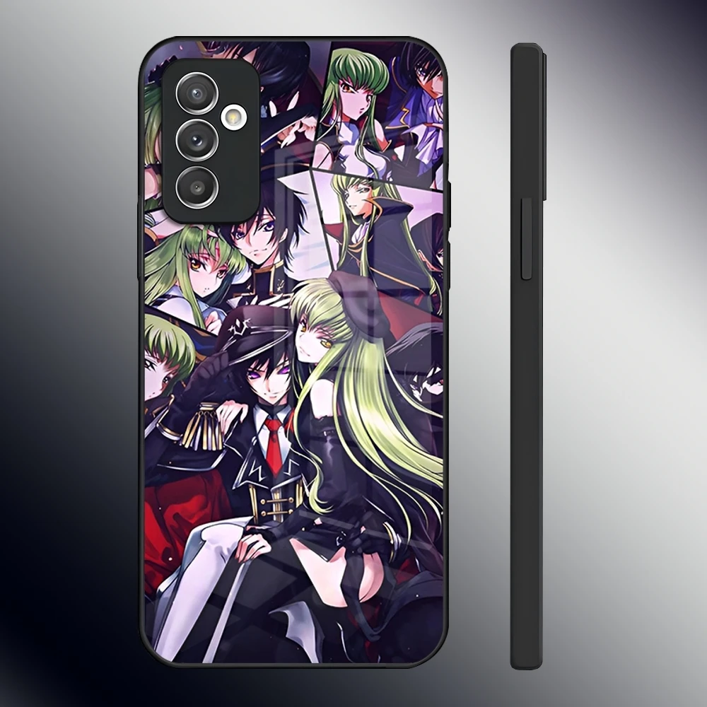 Code Geass Phone Case For Samsung S24 Ultra S23 S22 S20 Fe S21 Plus A54 A34 A24 A53 A13 A16 Glass Back Cover