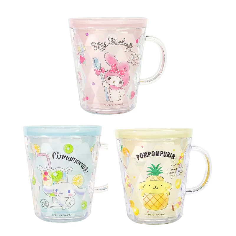 

260ML Cinnamoroll Kuromi Double Layer Mouthwash Cup Sanrios Anime Character Drink Cup Cute Toothbrush Cup Wash Cup Drinking Cup