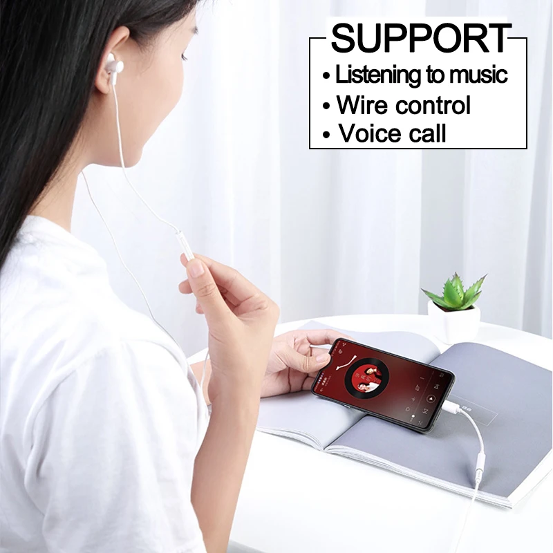 Аудиоадаптер для наушников с разъемом Type-C на 3 5 кабель Aux Xiaomi Mi 10 Redmi K40