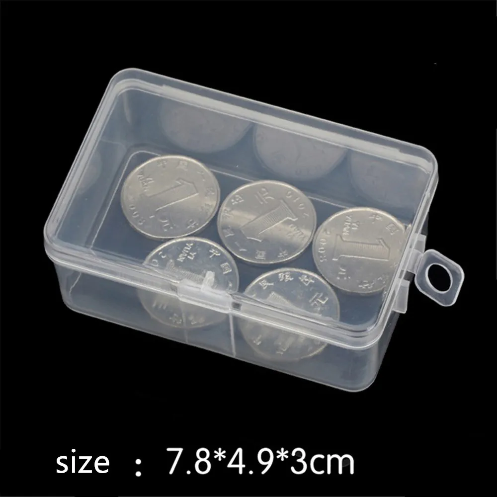 

50 шт./лот прямоугольный пластиковый прозрачный с крышкой контейнер для хранения коллекционный контейнер 16*8,8*6 см домашнее хранение и организация