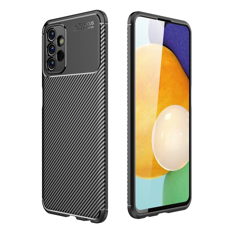 Carbon Fiber TPU Soft Silicone Phone Covers Case For Samsung Galaxy A13 4G A33 A53 A73 A23 5G S22 Ultra Shockproof Coque