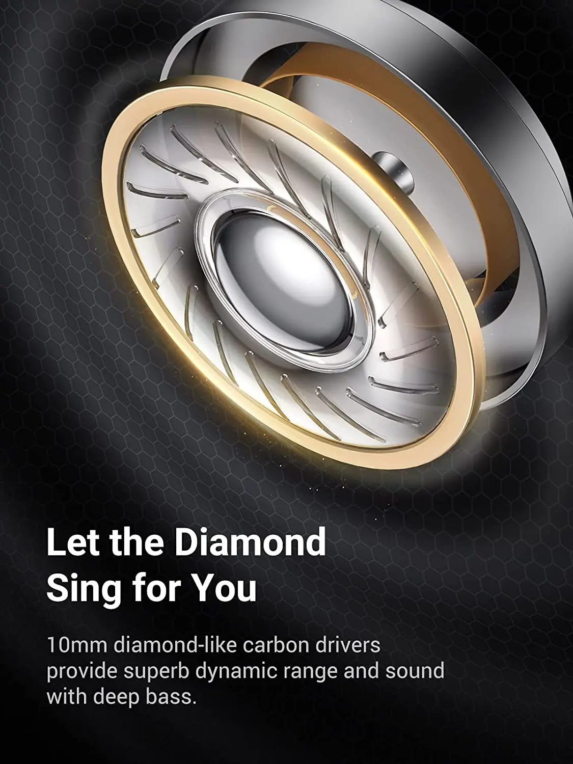 UGREEN HiTune X6 гибридные беспроводные наушники с активным шумоподавлением синим