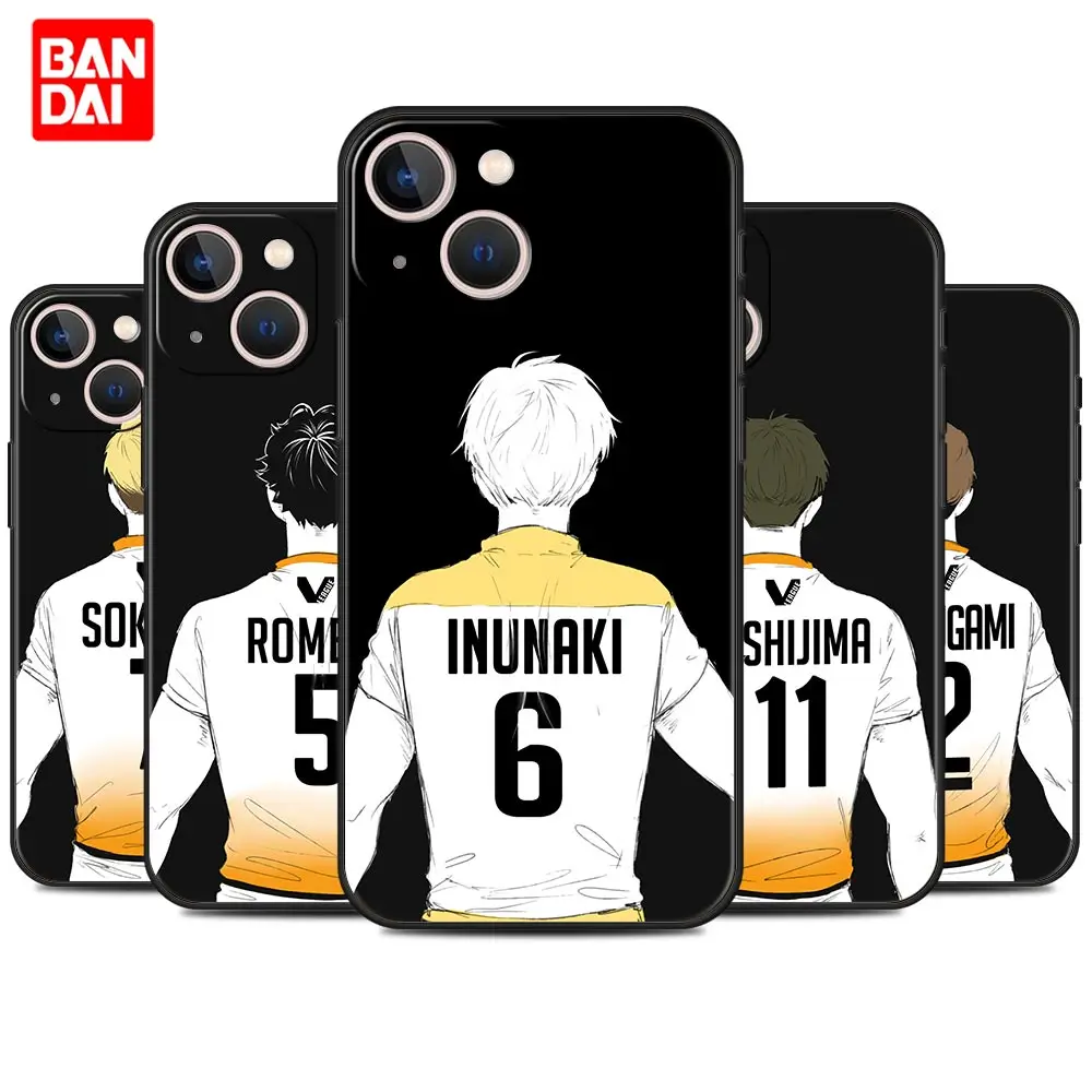 

Haikyu!! Haikyuu Manga Number Case for iPhone 13 12 11 X XS Pro Max 6 6s 7 8 Plus SE XR 12pro 13pro Mini Cover Silicone Black