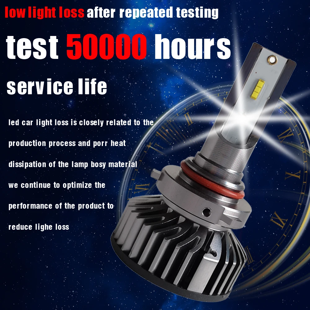 

2pcs Car LED Headlight Bulb Fog Lighting Turbo Mini Lamp H7 H1 H4 H8 H9 H11 Lamps Car Bulbs 9005 9006 9012 Fog Lights