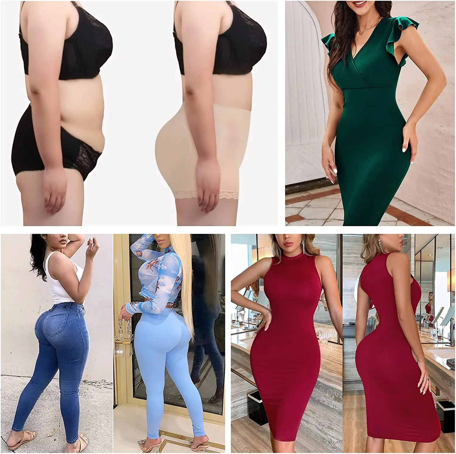 Fake Ass Seamless Women Body Shaper Slimming Panties Shapewear Hip Enhancer Booty Pad Push Up Butt Lifter Boyshort Underwear