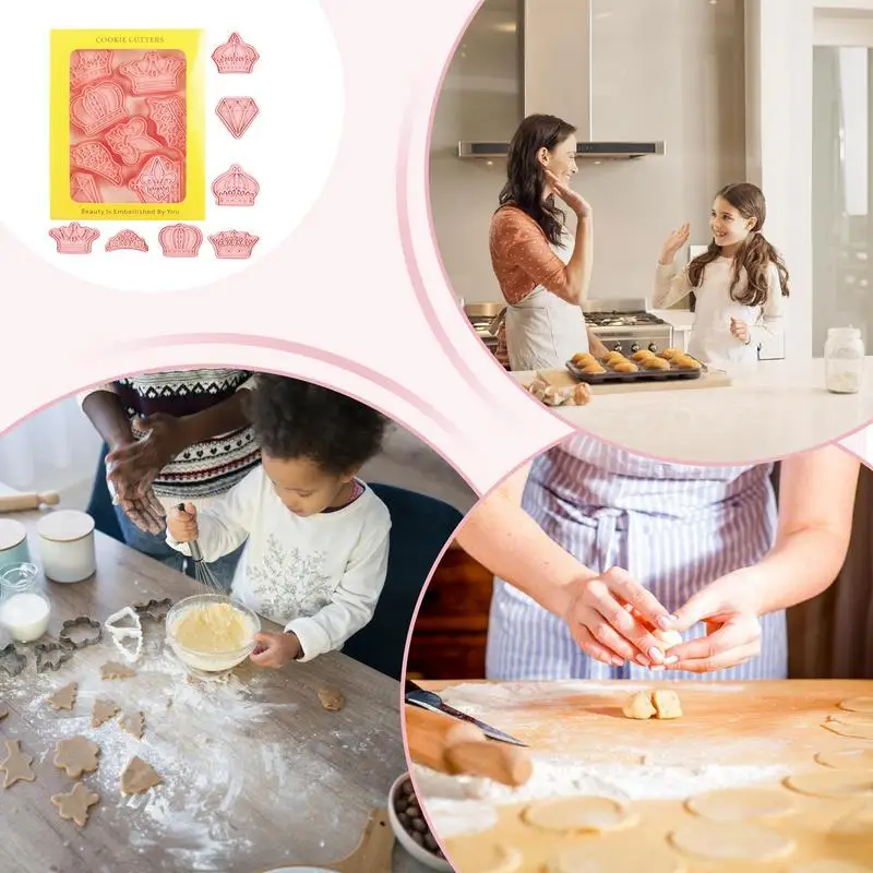 8 шт. 3d-формы для выпечки с короной