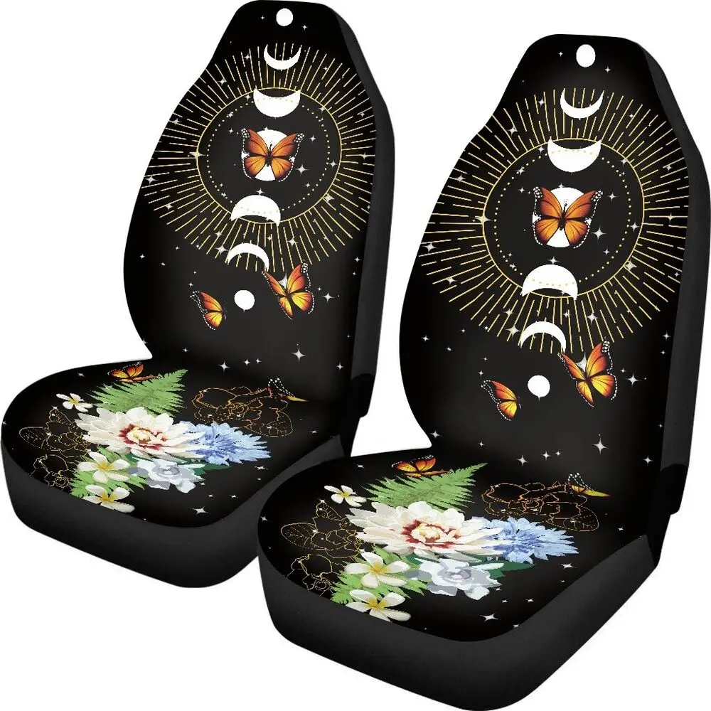 

Pink Flower Print Car Seat Covers for Men Women Front Seat Cover Full Set