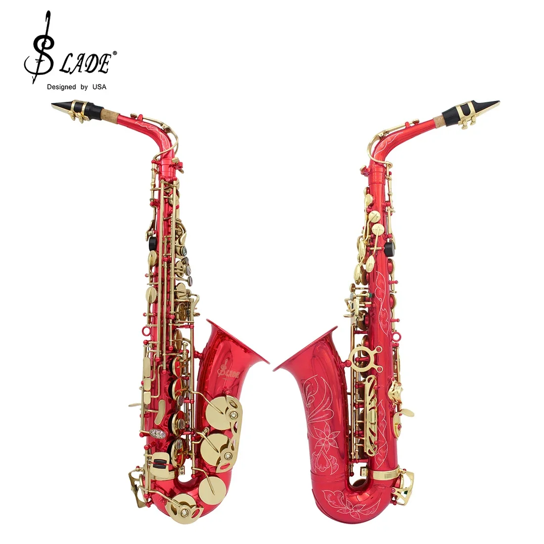 SLADE Eb альт-саксофон морское ушко клавиши латунный корпус набор саксофонов с