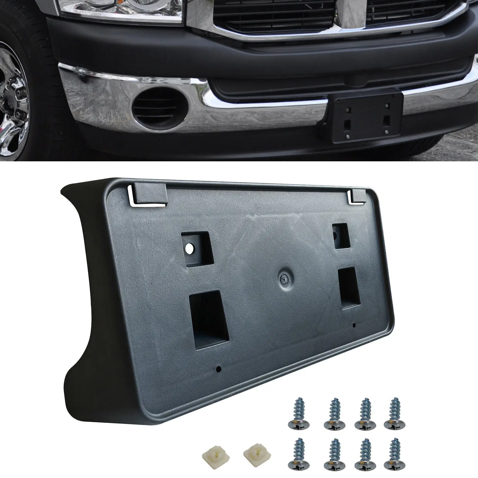 

Передний Кронштейн номерного знака Держатель рамы для 2003-2008 Dodge Ram 1500 W/крепление