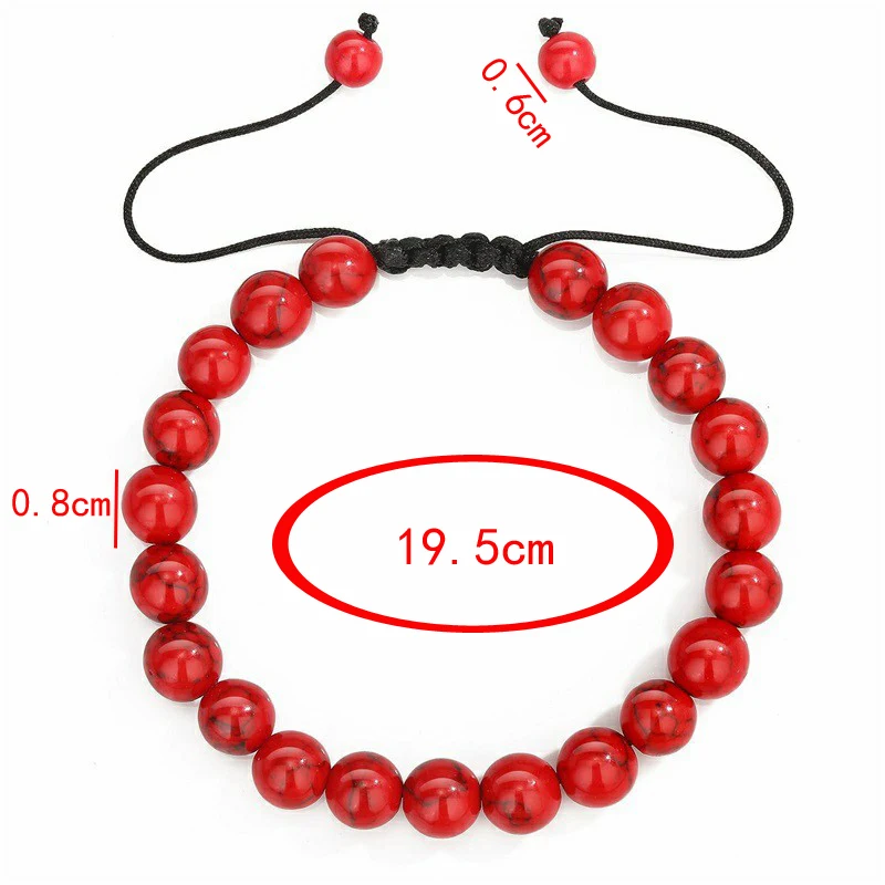 Подарок другу ювелирные изделия винтажный браслет из натурального камня 8 мм