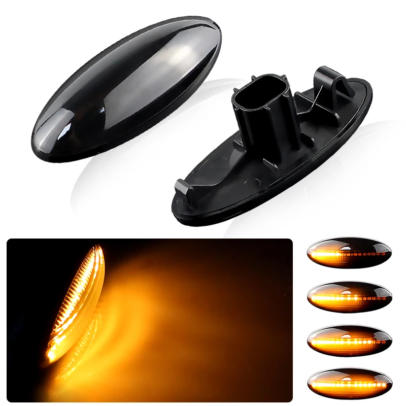 

2 шт. для Toyota Yaris Vitz RAV4 Auris Corolla Conquest E140 E150 Verso светодиодный динамический боковой габаритный указатель поворота мигалка лампа