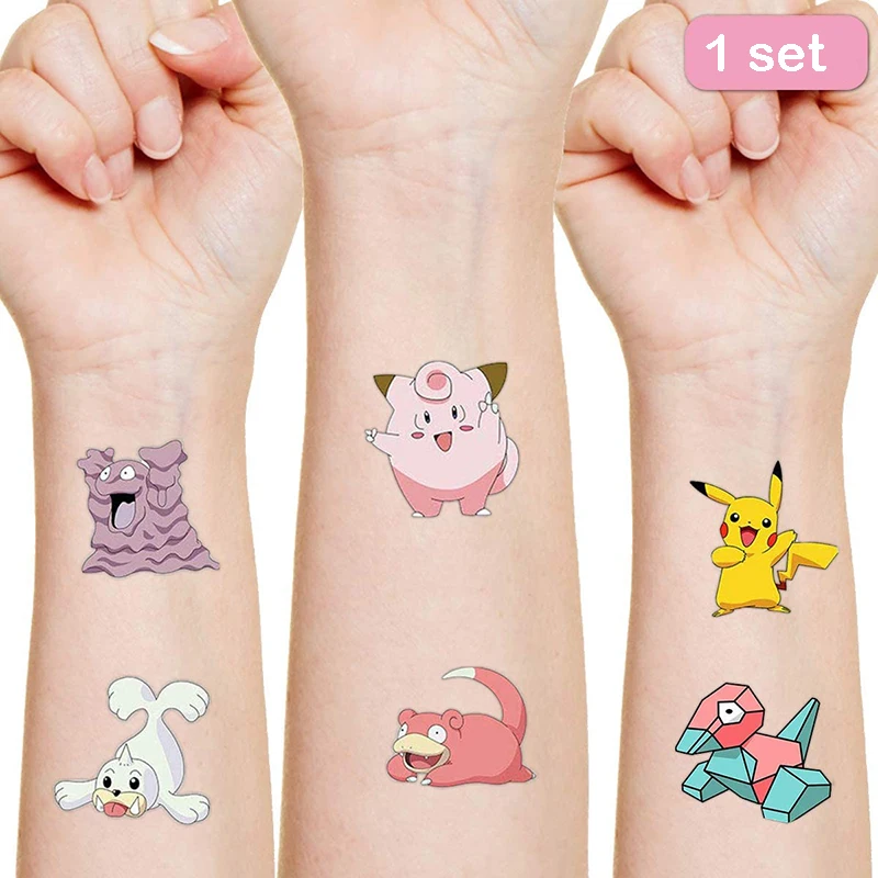 

TAKARA TOMY Pokemon Original Tattoo Sticker Random 1PCS Action Figure Surprise Cartoon Kids Girls Christmas lols Birthday Gifts