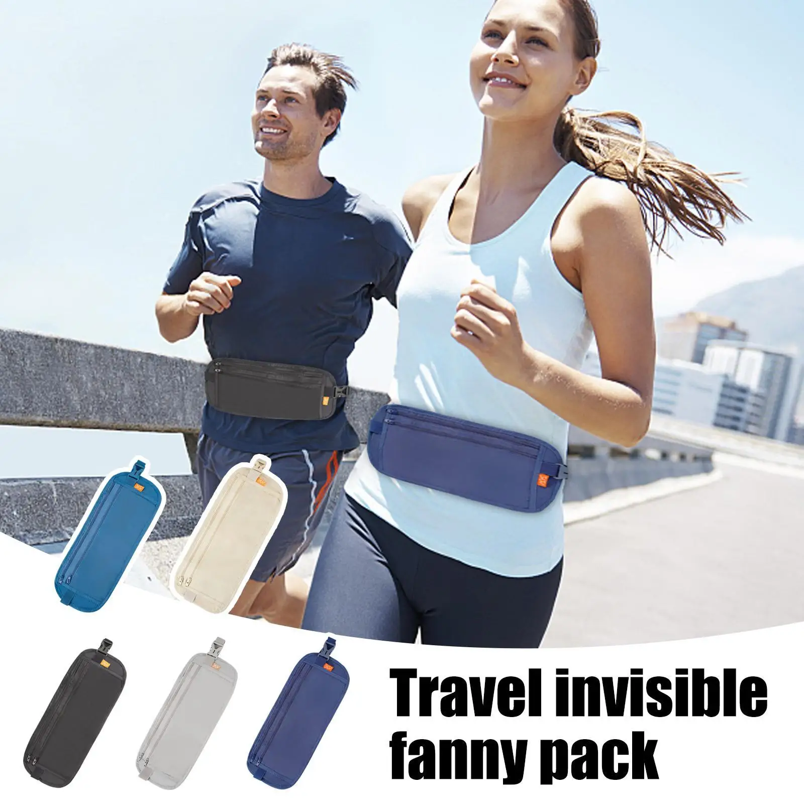 

HOT Invisible Travel Waist Packs Waist Pouch for Passport Money Belt Bag Hidden Security Wallet Gifts