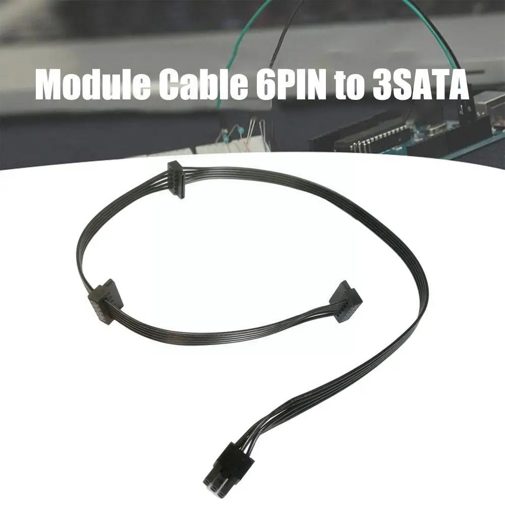 

6p 6pin To Mainboard Hdd 3-port 3 Sata Power Socket Cord For Evga G2 G3 550w 650 750 850 1000 Power Module Cable O8x0