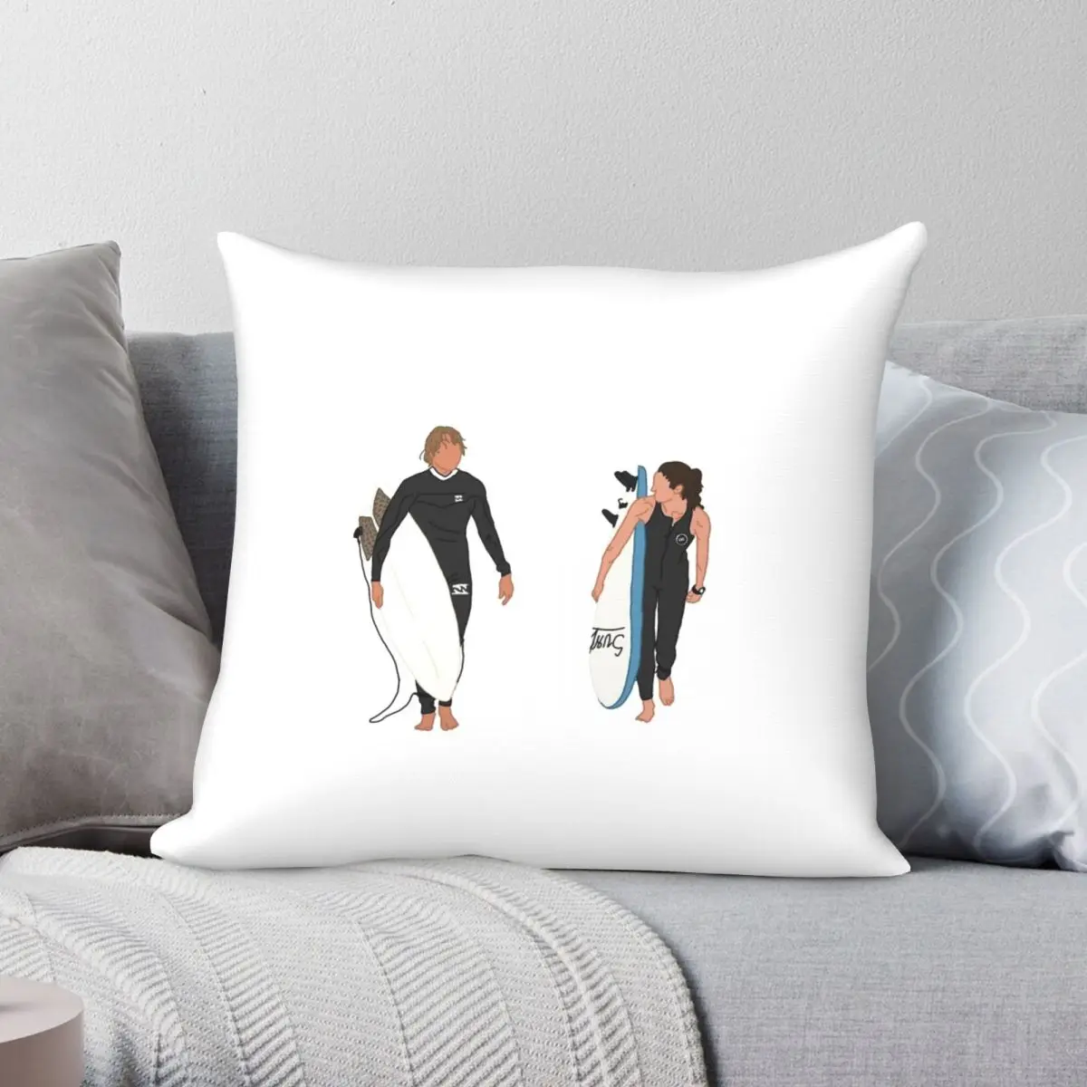 Квадратный чехол Densi для серфинга из полиэстера льна бархата креативный