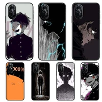mob psycho 100 clear phone case for huawei honor 20 10 9 8a 7 5t x pro lite 5g black etui coque hoesjes comic fash design