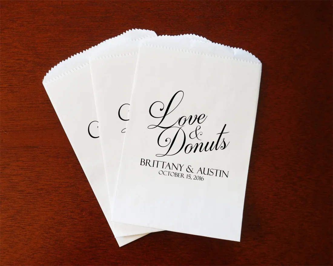 Набор из 50 свадебных пончиков Осенний Свадебный пончик свадьба сарая сидра и