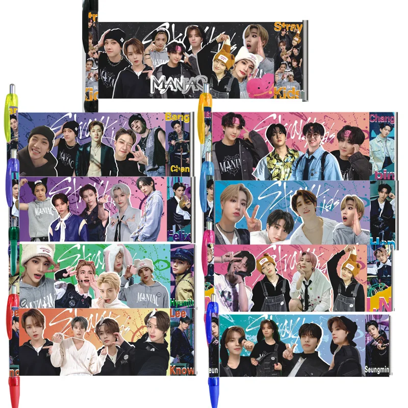 

1pcs Kpop Stray Kids Banner Ballpoint Pen MANIAC Photo Album Straykids Pen