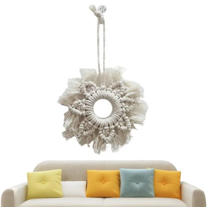 

Wall Hanging Tapestry Nordic Handwoven Pentagram Tapestry Bohemian Hanging For Party Wedding Decorations Boho Decor