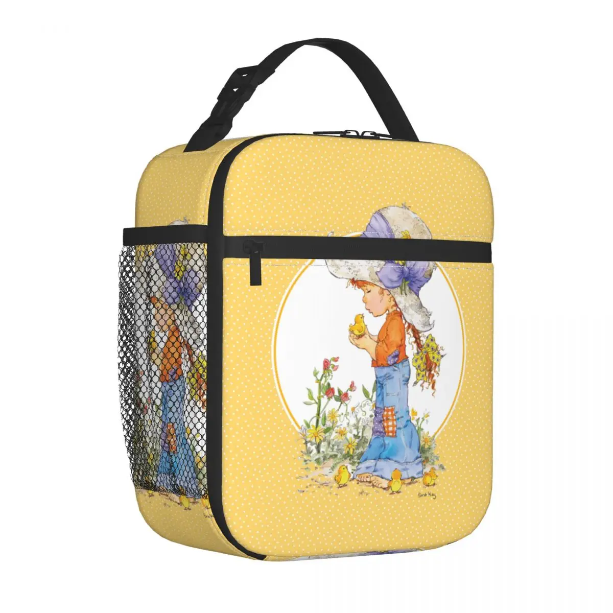 

Beautiful Sarah Kay Swing Girl Cartoon Thermal Insulated Lunch Bags Cute Country Life Portable Bento Box Cooler Thermal Food Box